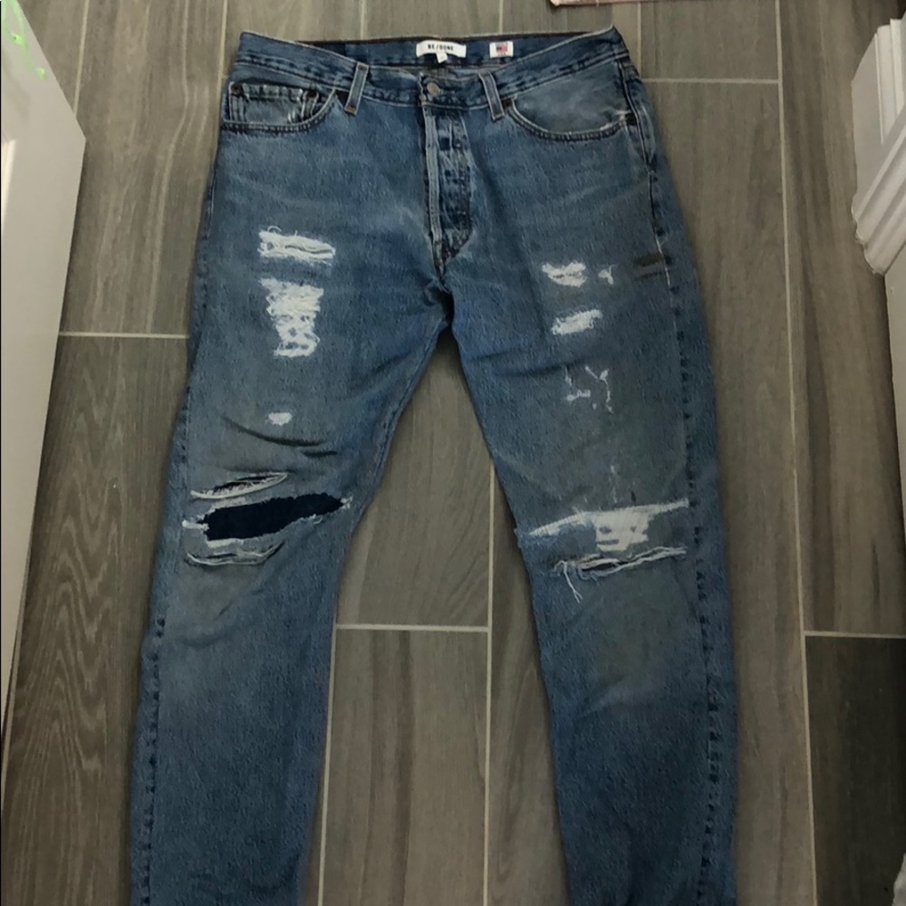 Re/done straight leg jeans